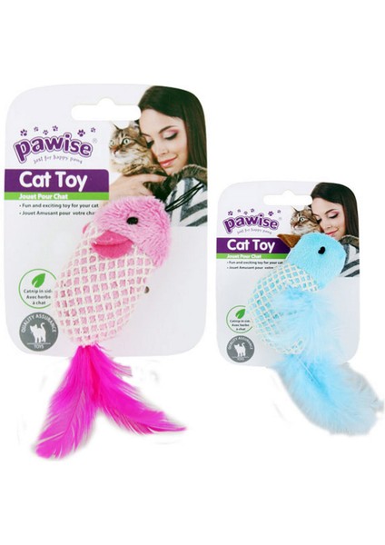 Catnipli Peluş Fare Kedi Oyuncağı 10 cm Sptgl