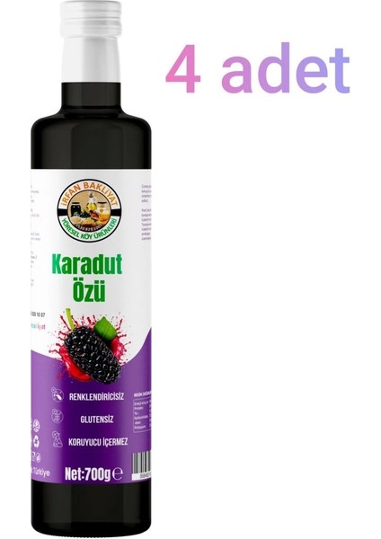 Karadut Özü 700 Gr*4 Adet Net 2800 gr
