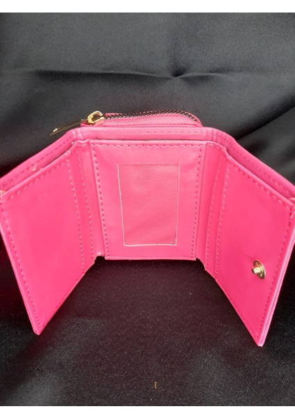 Pembe Kadın Cüzdanı - Fermuarlı ve Düğmeli Kartlık Model fiyatları