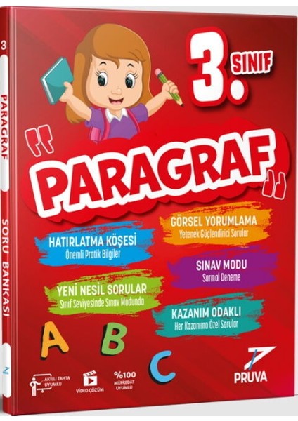 Pruva Akademi 3. Sınıf Paragraf Soru Bankası
