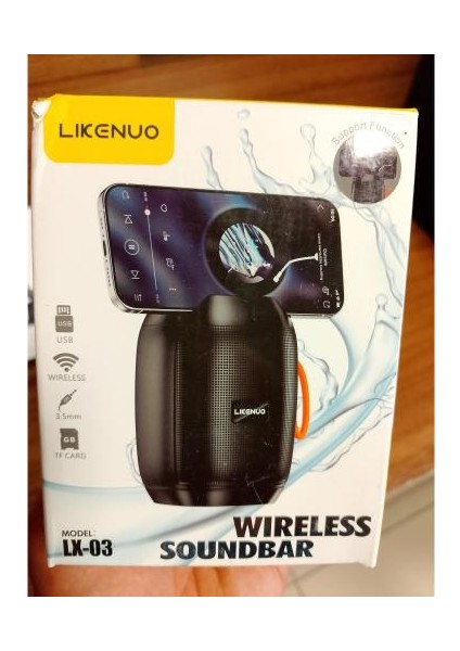 LX03 Likenuo Usb/tf/aux Minisoundbar Hoparlör