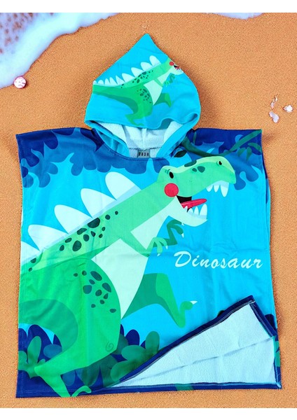 Erkek Çocuk Panço Pelerin Plaj & Deniz Havlusu