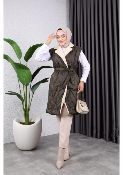 Kadın Kürklü Kapitone Yelek modelleri