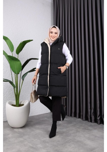 Kadın Çift Taraflı Giyilebilir Şişme Yelek