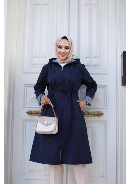 Kadın Fermuarlı Kısa Bondit Trençkot indirimleri