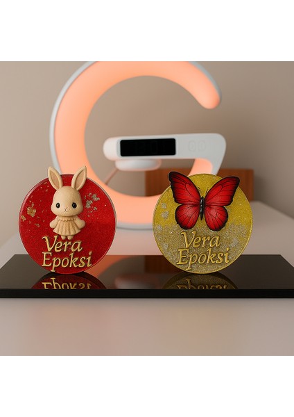 ✨20 Adet Kişiye Özel Figürlü Yuvarlak Epoksi Magnet - Vera Epoksi Tasarım Hediyelik 🌸