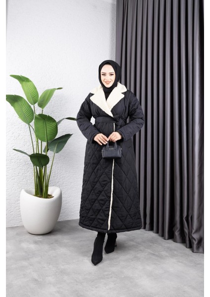 Kadın Astarlı Yandan Içi Kürklü Kapitone Uzun Mont fırsatları