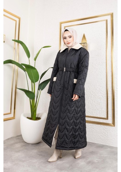 Kadın Içi Tam Kürklü Cep Detaylı Kapitone Mont fırsatları