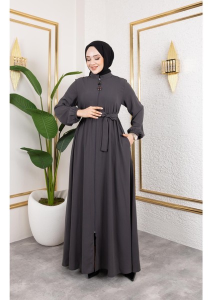 Kadın Mevlana Model Rabia Krep Ferace modelleri