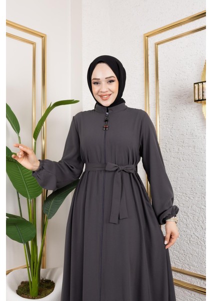 Kadın Mevlana Model Rabia Krep Ferace indirimleri