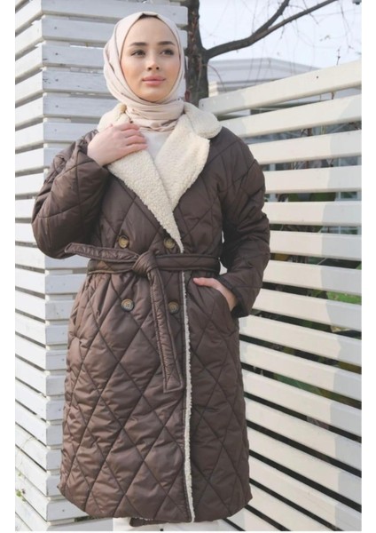 Kadın Düğmeli Şişme Mont fırsatları