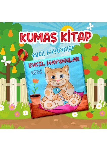 Elite Evcil Hayvanlar Sessiz Kumaş Kitap T110 - Bez Kitap , Eğitici Oyuncak , Yumuşak ve Hışırtılı 1 Adet modelleri