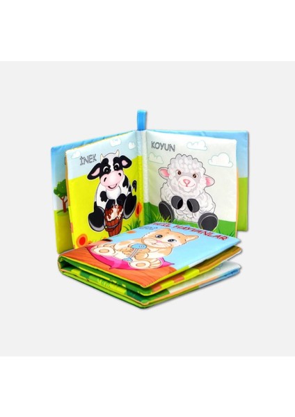 Elite Evcil Hayvanlar Sessiz Kumaş Kitap T110 - Bez Kitap , Eğitici Oyuncak , Yumuşak ve Hışırtılı 1 Adet fırsatları