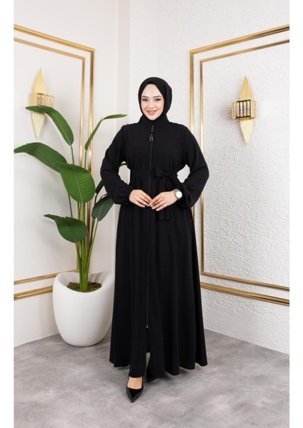 Kadın Mevlana Model Rabia Krep Ferace modelleri