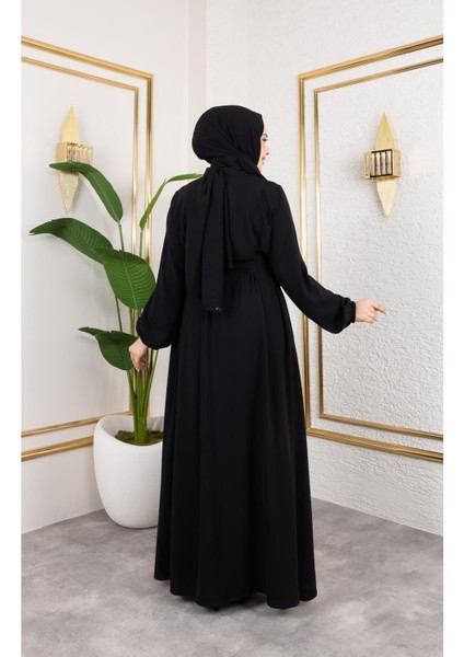 Kadın Mevlana Model Rabia Krep Ferace indirimleri
