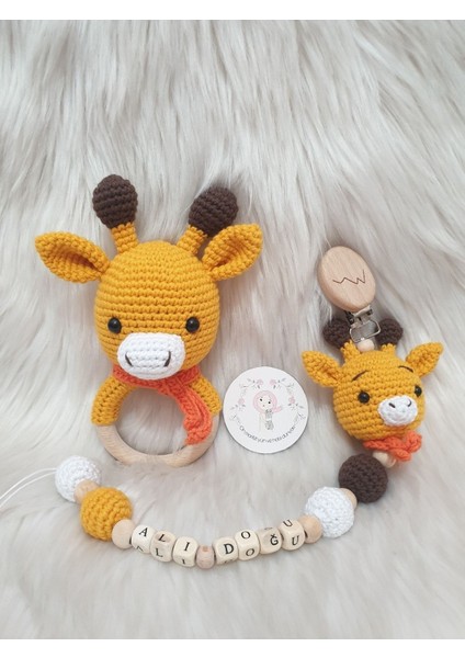 Elite Emzik Zinciri ve Çıngırak Amigurumi 1 Adet