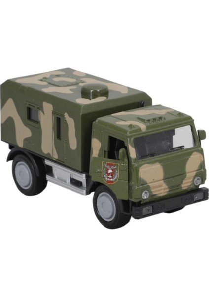 Elite 1:36 Metal Çekbırak Işıklı Askeri&polis Kamyonları FY5077P-12D 1 Adet
