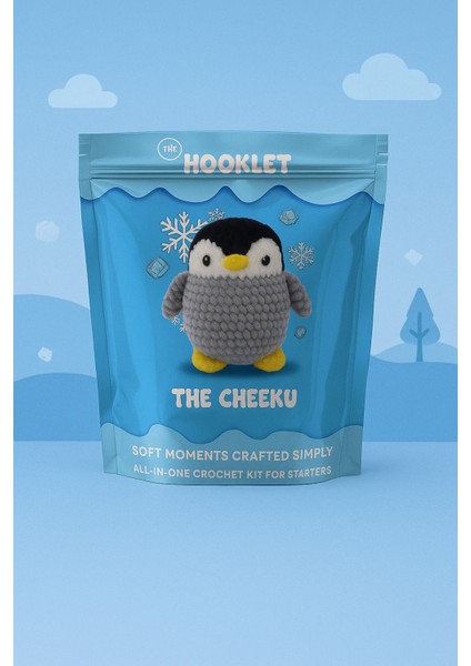 Elite The Cheeku, Penguen Amigurumi Tığ Kiti, Tığ Işi Amigurumi, Amigurumi Örgü Seti, Örgü Kiti 1 Adet modelleri