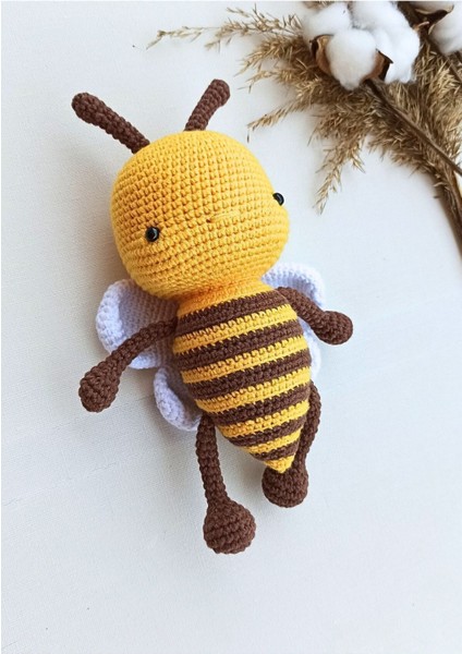 Elite Arı Vız Vızz- Harika Hayvanlar Serisi Doğal Amigurumi Oyuncak (22 Cm) 1 Adet indirimleri