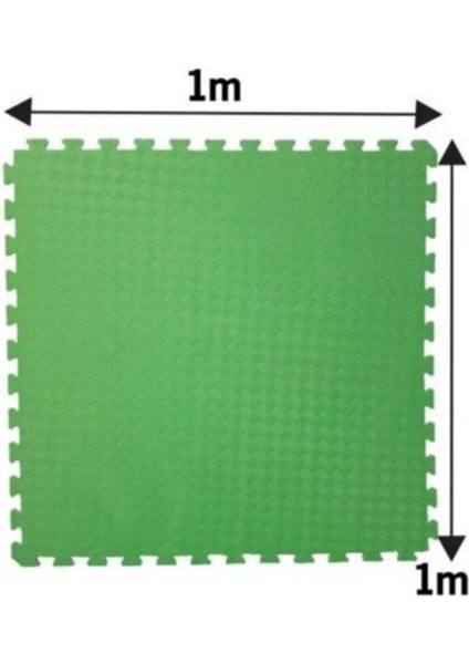 Elite Tatami Minder Zemin Kaplama 1.SINIF100X100 cm - 13 mm Kalınlık Yeşil 1 Adet
