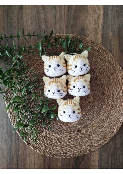 Elite Amigurumi Kedi Anahtarlık (Adet Fiyatıdır) 1 Adet