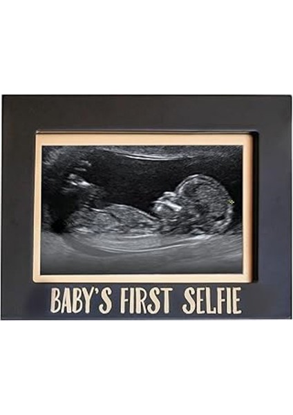 Elite Pearhead Bebeğin Ilk Selfie Sonogram Resim Çerçevesi, Cinsiyetsiz Bebek Hatırası Fotoğraf Çerçevesi 1 Adet