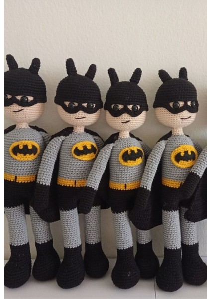 Elite Amigurumi Batman Organik Oyuncak 1 Adet