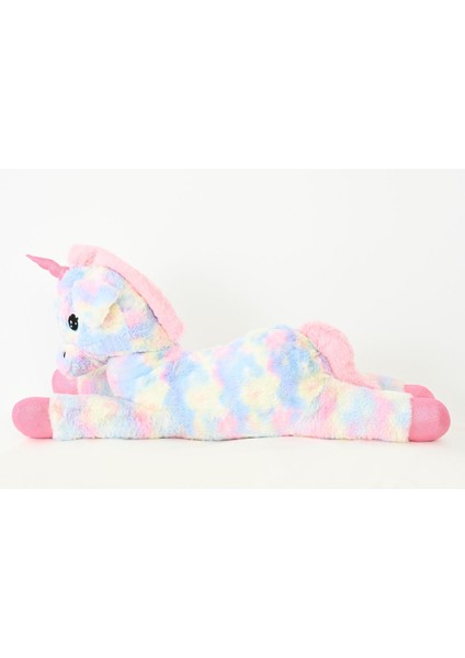 Elite Peluş Uzanan Rengarenk Unicorn Oyun ve Uyku Arkadaşı Yastık 80 cm 1 Adet fiyatları