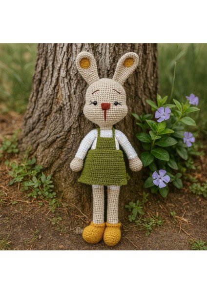 Elite El Yapımı Amigurumi Tavşan Bebek Uyku Arkadaşı - Zeytin Elbiseli 1 Adet fiyatları