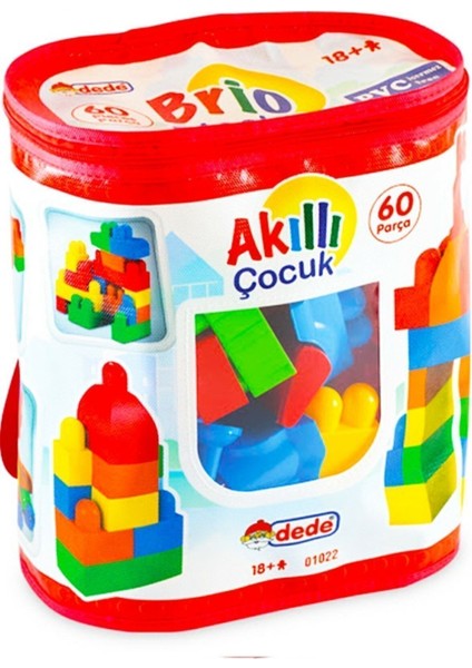 Elite Askılı Çantada Ilk Legolarım 60 Prç Büyük LEGO Blokları 01022 15691115691 1 Adet