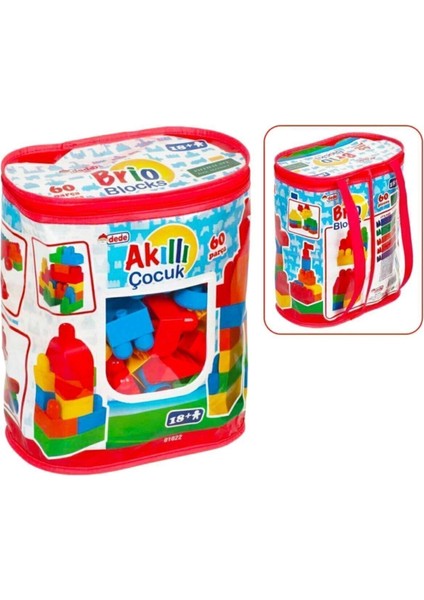 Elite Askılı Çantada Ilk Legolarım 60 Prç Büyük LEGO Blokları 01022 15691115691 1 Adet