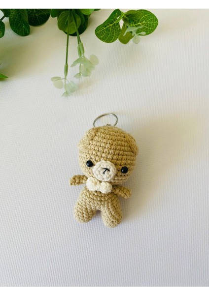 Elite Amigurumi Bej Ayıcık Anahtarlık 1 Adet