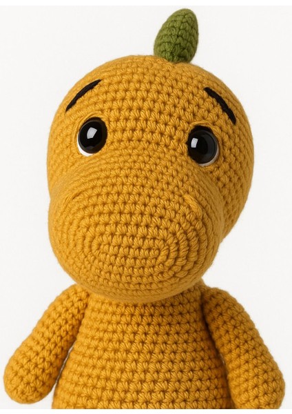 Elite El Örgüsü Amigurumi Dinozor, %100 Pamuk Iplikten, 35 Cm, Sevimli El Yapımı Oyuncak 1 Adet modelleri