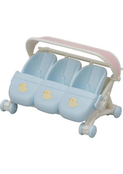 Elite Sylvanian Families Üçüz Bebek Arabası 1 Adet