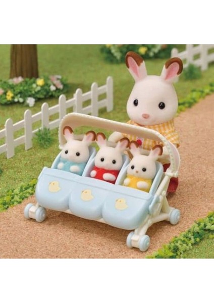 Elite Sylvanian Families Üçüz Bebek Arabası 1 Adet indirimleri