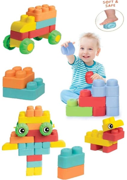 Elite Oyuncak Çantalı Soft Maxi Bloklar 41 Parça 04055 1 Adet