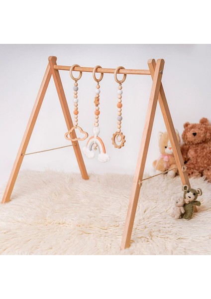 Elite Ahşap Oyun Alanı Bebek Oyun Alanı Egzersiz Aleti Etkinlik Alanı Baby Gym Ahşap Bebek Oyuncak 1 Adet