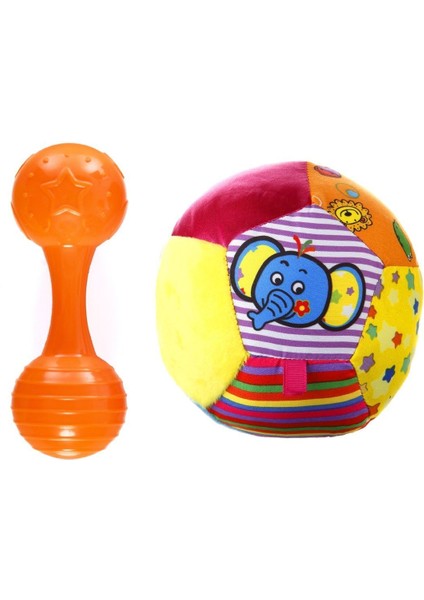 Elite 2'li Set Turuncu Maracas Çıngırak ve Çıngıraklı Topum 13 cm 1 Adet
