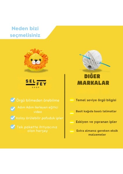Elite Amigurimi Kiki The Chick Tığ Kiti, Amigurimi Yavru Kuş Örgü Seti 1 Adet indirimleri