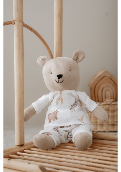 Elite Pijamalı Ayıcık Uyku Arkadaşı - Pureline Series - Cute Animals 1 Adet