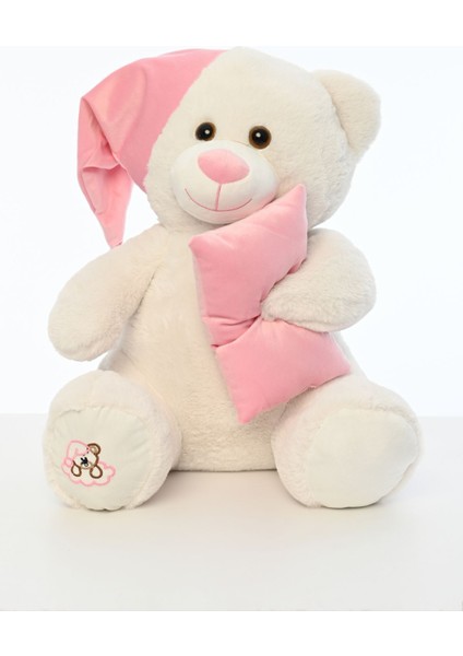 Elite Uyku Arkadaşım Yumuşak Peluş Ayıcık 65 Cm, Yastık 1 Adet