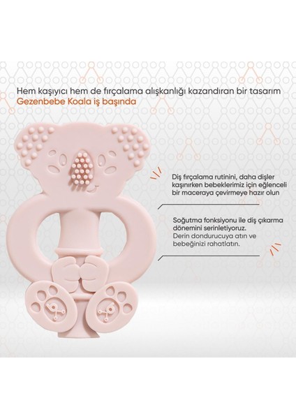 Elite Hero Bebek Diş Kaşıyıcı & Diş Fırçalama Eğitmeni Rose Pembe, Dişlik 1 Adet indirimleri