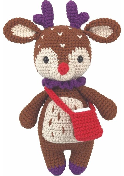 Elite Amigurumi Didi Küçük Ren Geyiği Kiti 1 Adet modelleri
