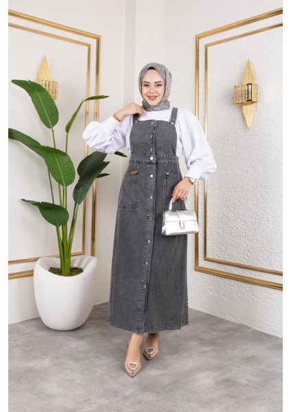 Kadın Askılı Kot Salopet fiyatları