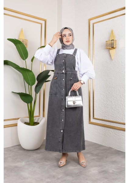 Kadın Askılı Kot Salopet fırsatları