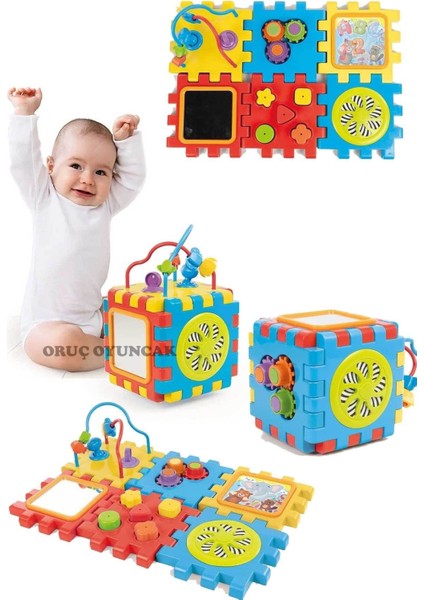Elite Eğitici Küp ve Puzzle Bul Tak Oyunu Aynalı Zeka Geliştirici 1 Adet