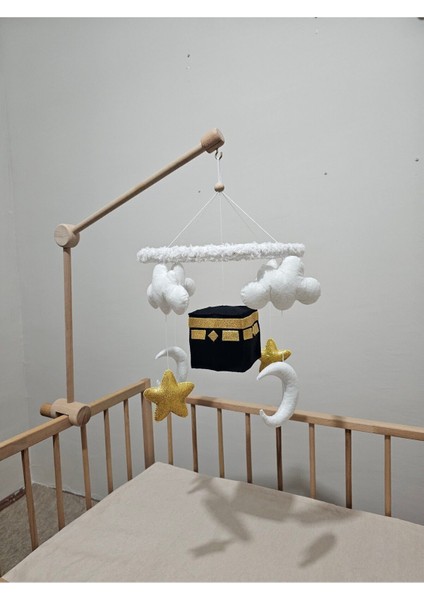 Elite Dönence (Müziksiz) Bebek Beşik Süsü Keçe Dönence Kabe Kabaa 1 Adet