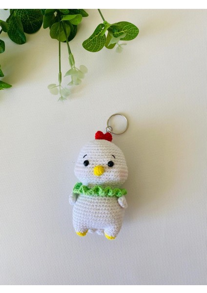 Elite Amigurumi Şişko Horoz Anahtarlık 1 Adet