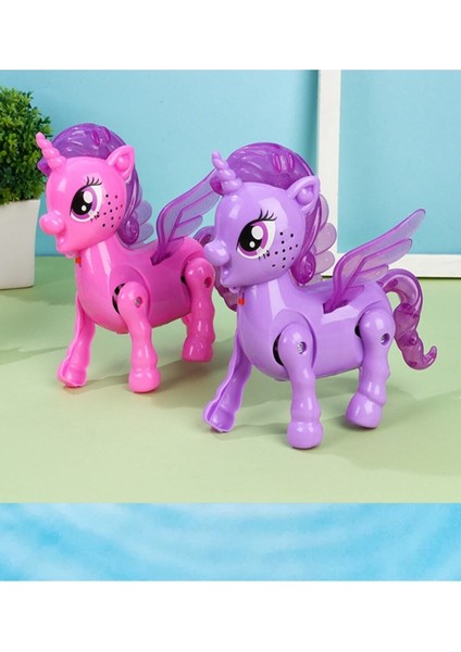 Elite Bebeklerin Emekleme Arkadaşı Sesli Işıklı Yürüyen Unicorn Oyuncak 1 Adet 1 Adet fırsatları