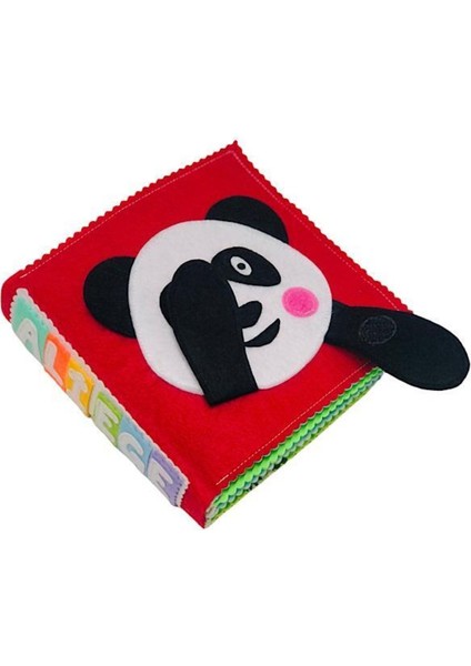 Elite Montessori Keçe Aktivite Kitabı Bebek Kitabı Panda Tasarım Kapak 12-24 Ay 1 Adet